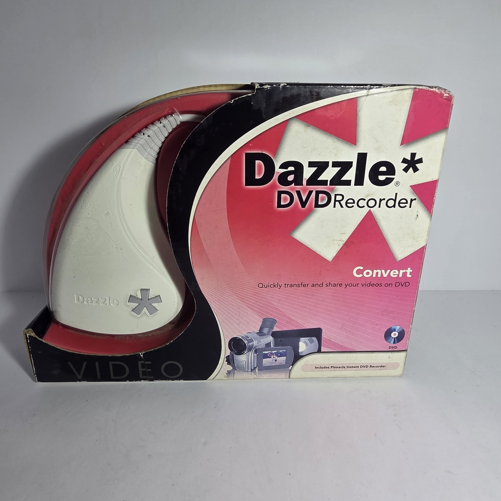 Pinnacle Dazzle DVD Recorder DVC-101 USB Video Capture Device - VHS to DVD - NEW